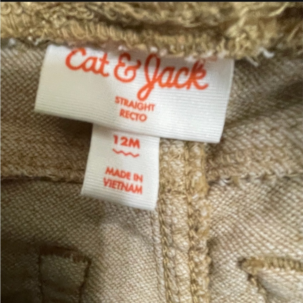Cat and Jack baby jeans in Tan - Picture 5 of 6